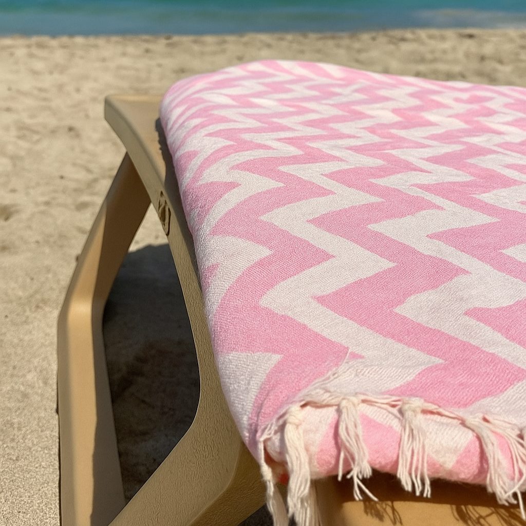 Bodrum Turkish Hammam Towel - 100% Cotton, Lightweight & Quick-Drying