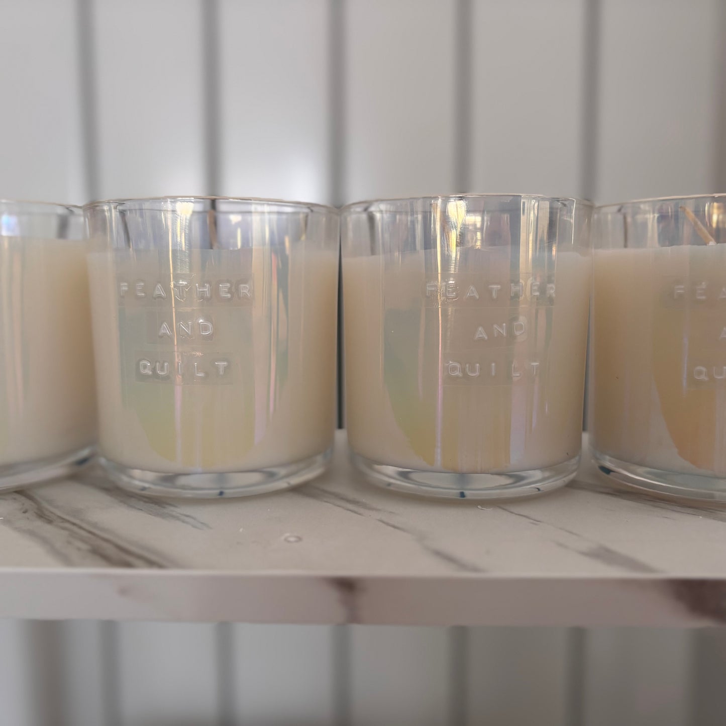 Feather & Quilt Candle - Home-away.co.uk