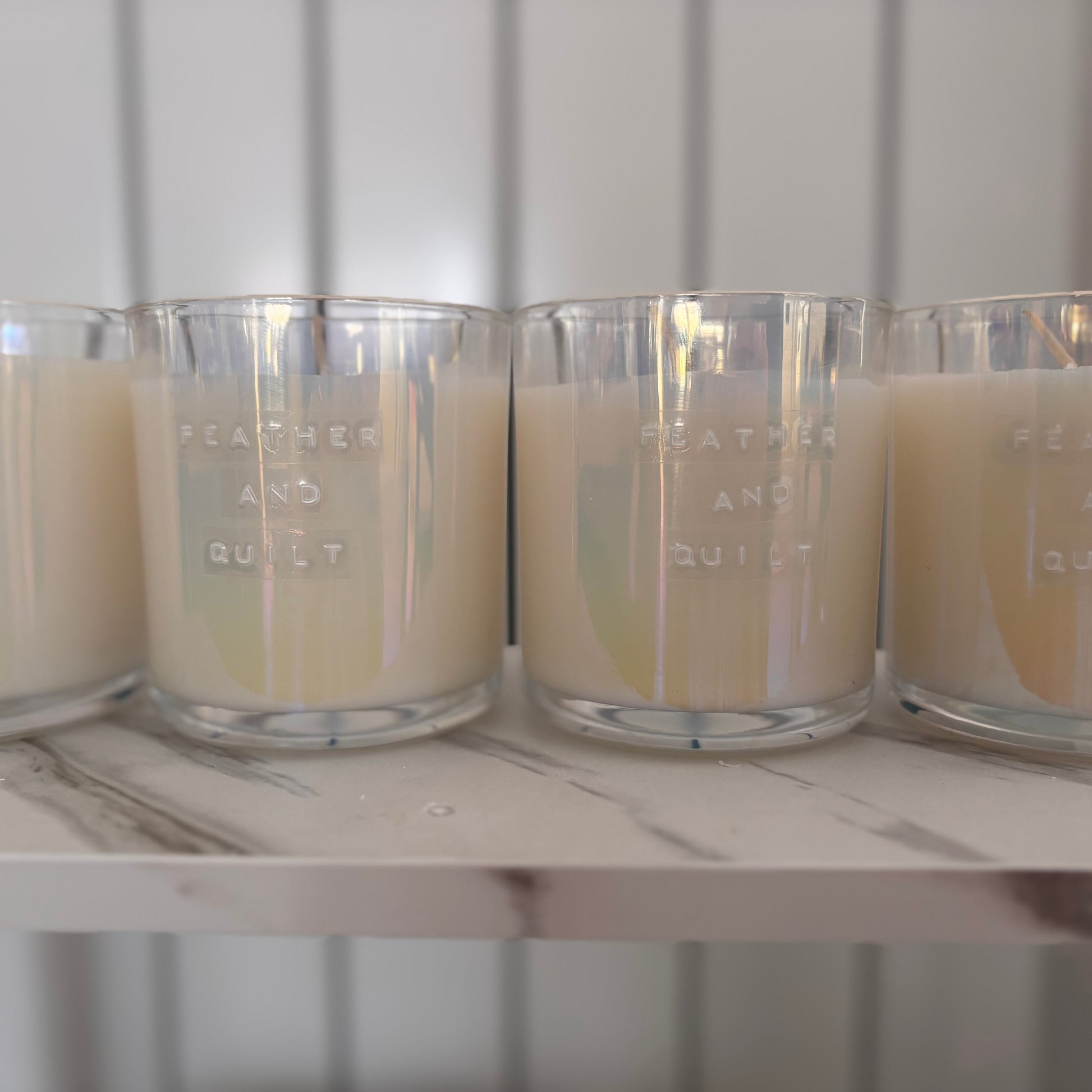 Feather & Quilt Candle - Home-away.co.uk