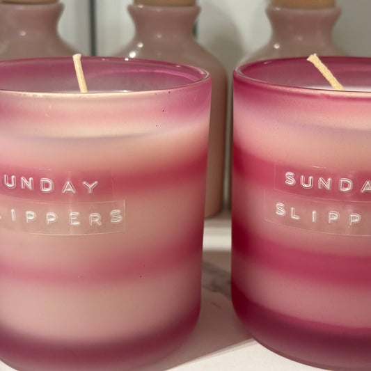 Sunday Slippers Candle - Home-away.co.uk
