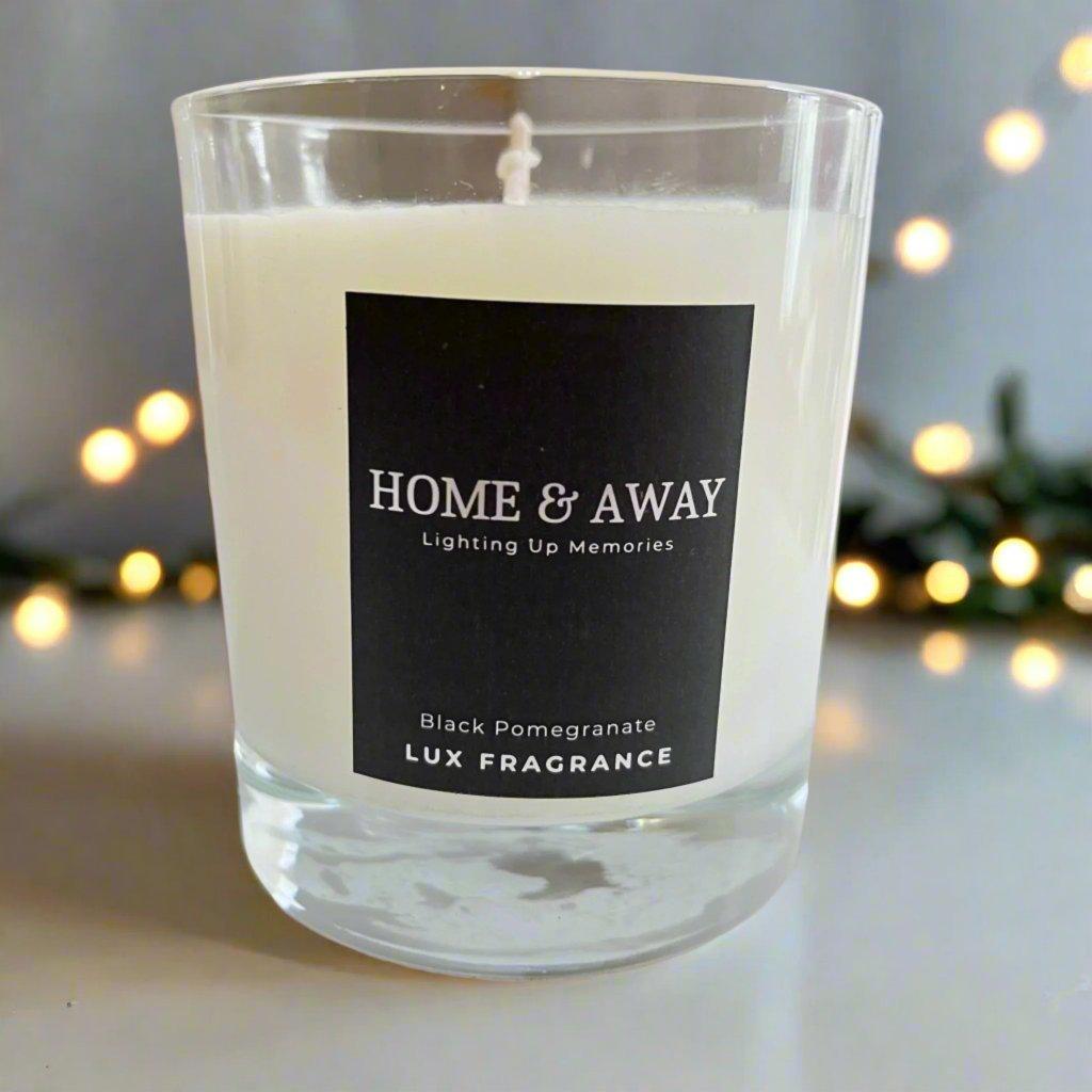 Black Pomegranate | Soy Wax Scented Candle - Home-away.co.uk