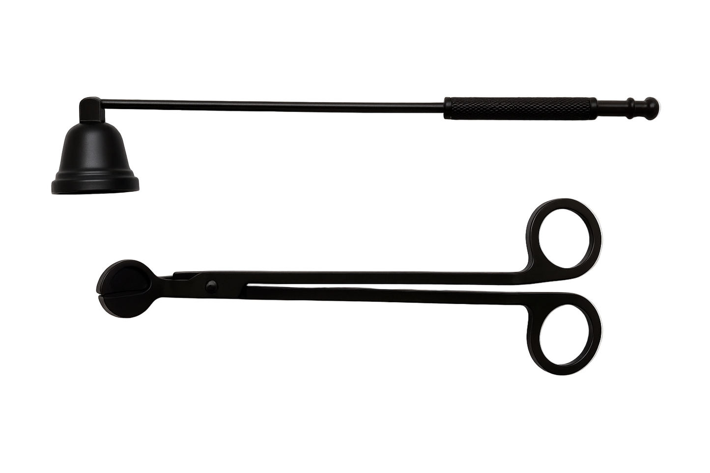 Black Candle Snuffer & Wick Trimmer Set - Home-away.co.uk