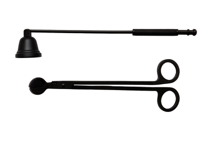 Black Candle Snuffer & Wick Trimmer Set - Home-away.co.uk