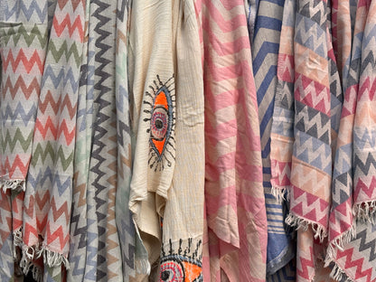 Bodrum Turkish Hammam Towel - 100% Cotton, Lightweight & Quick-Drying