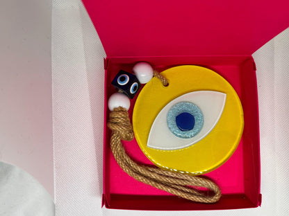 Evil Eye | Glass Wall | Window Hanging - Home-away.co.uk