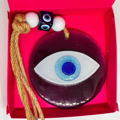 Evil Eye | Glass Wall | Window Hanging - Home-away.co.uk