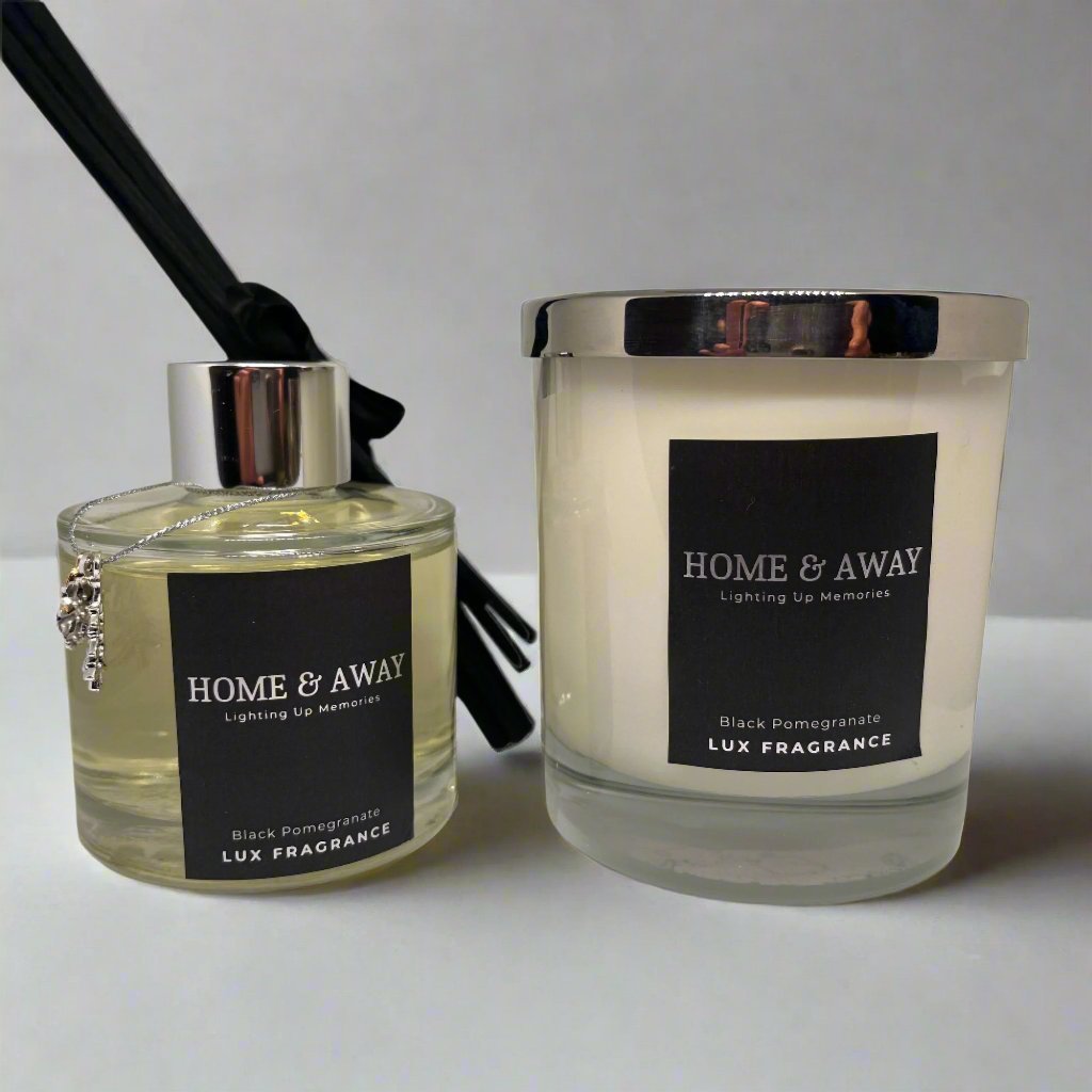 Black Pomegranate | Soy Wax Scented Candle - Home - away.co.uk