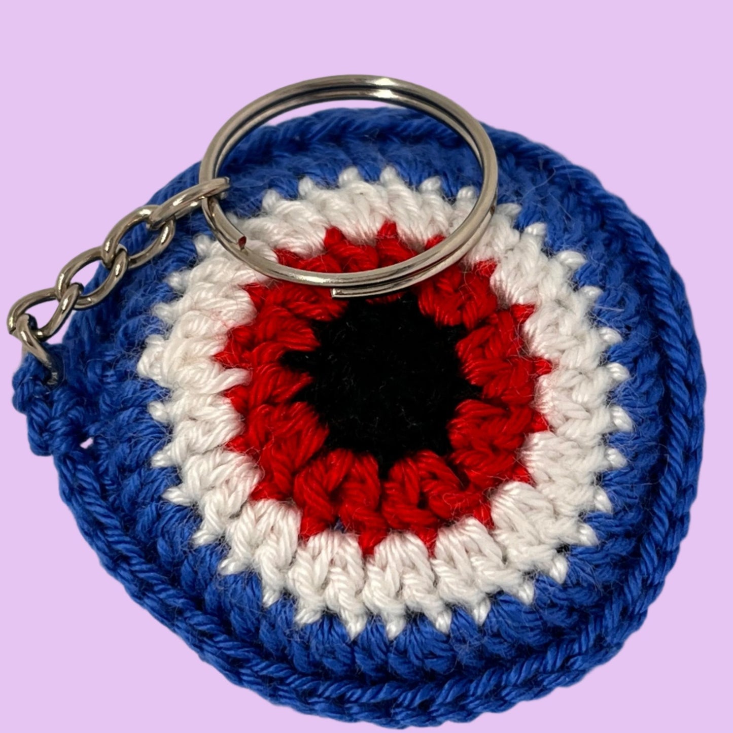 Crochet Evil Eye Key Ring - Home - away.co.uk