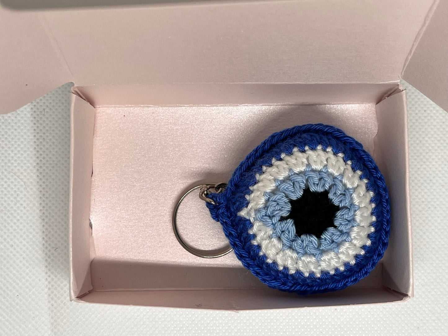 Crochet Evil Eye Key Ring - Home - away.co.uk