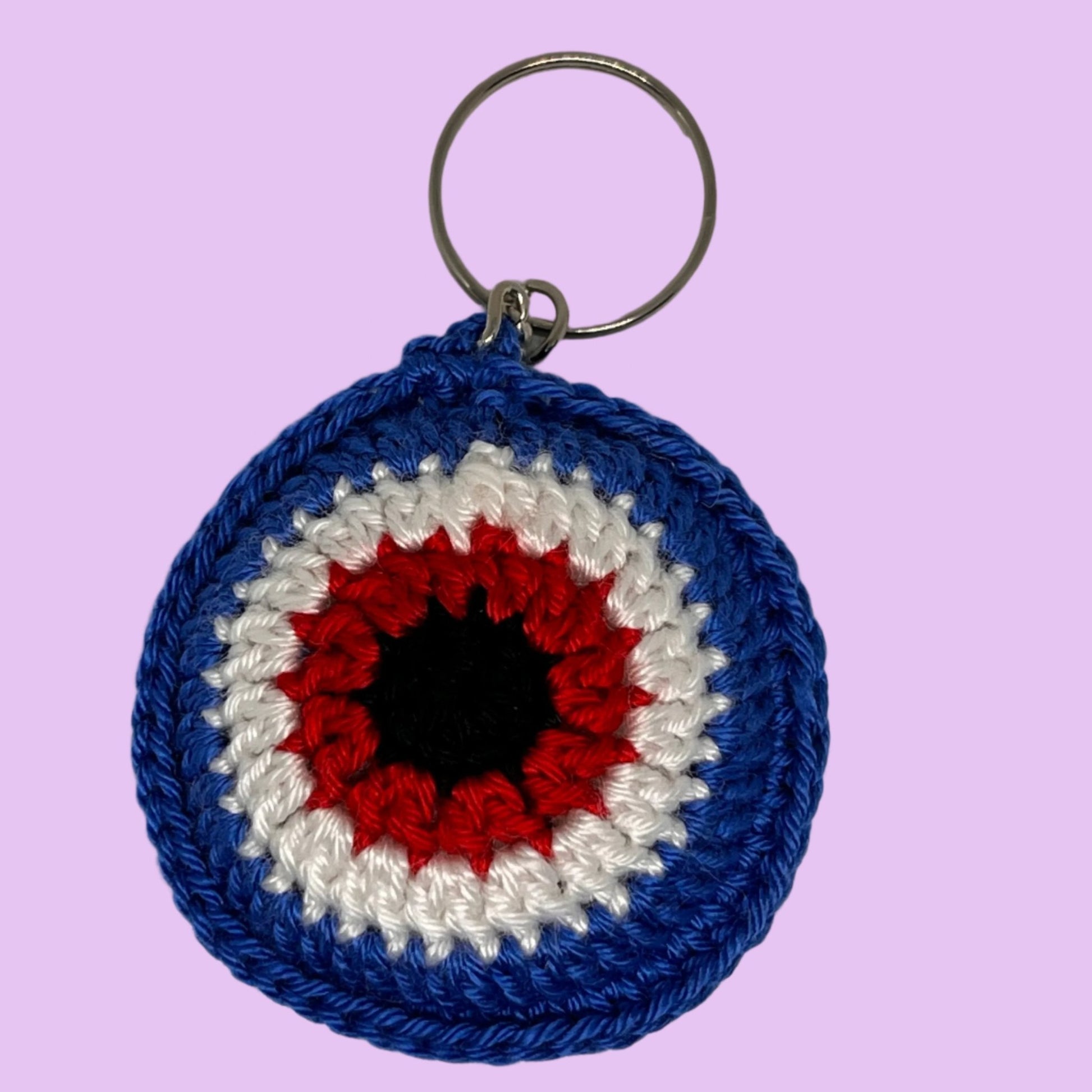 Crochet Evil Eye Key Ring - Home - away.co.uk