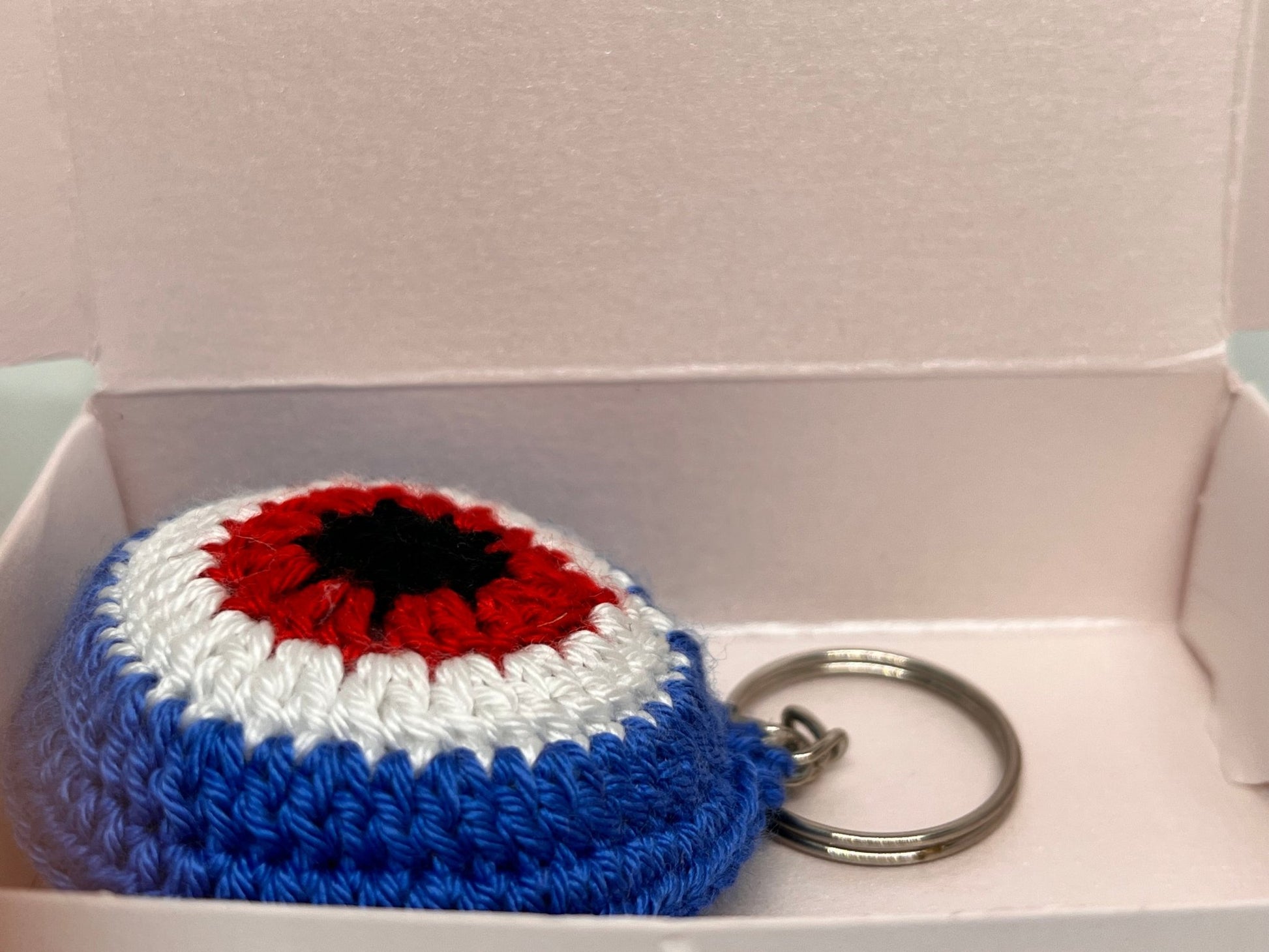 Crochet Evil Eye Key Ring - Home - away.co.uk