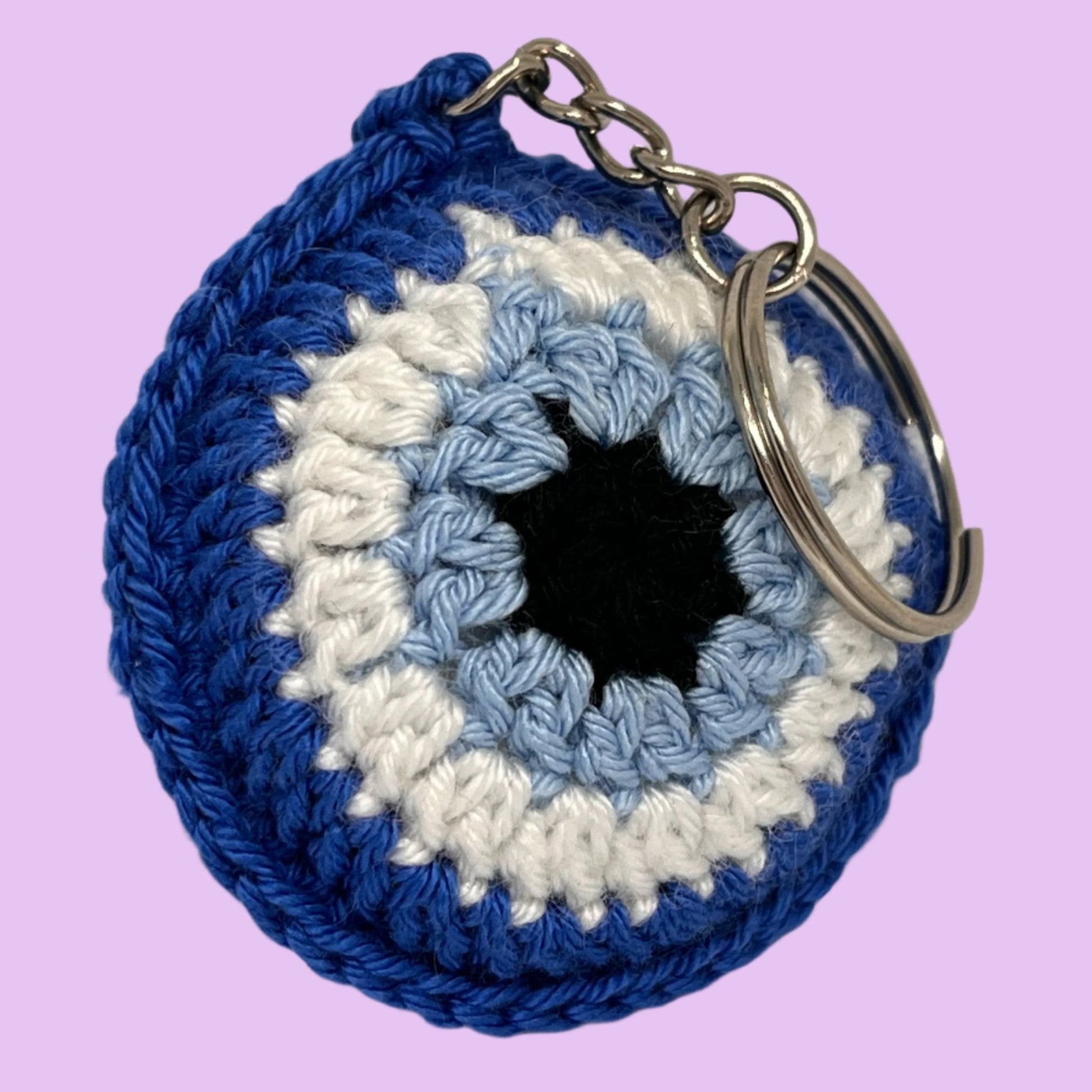 Crochet Evil Eye Key Ring - Home - away.co.uk