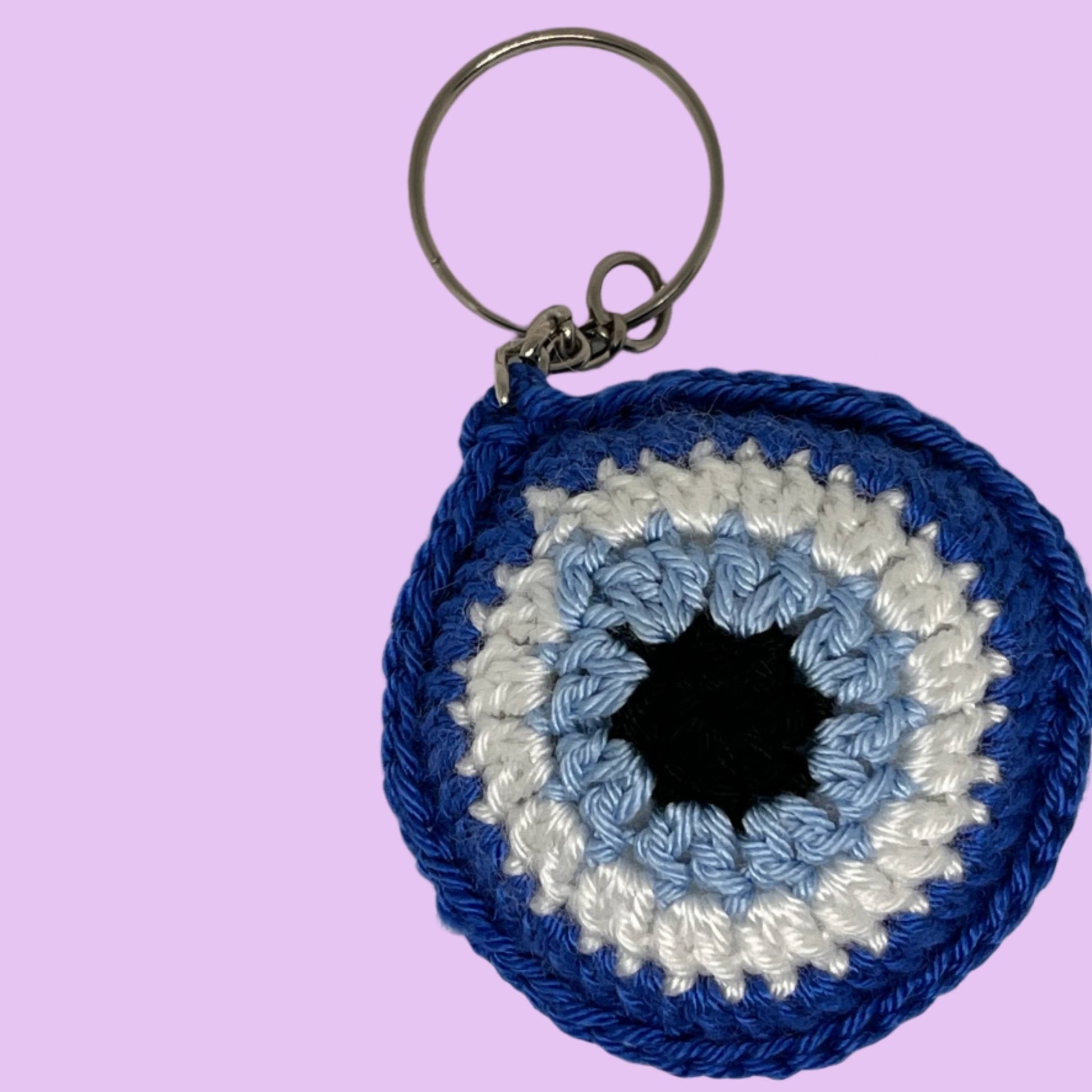 Crochet Evil Eye Key Ring - Home - away.co.uk