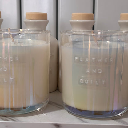 Feather & Quilt Candle - Home-away.co.uk