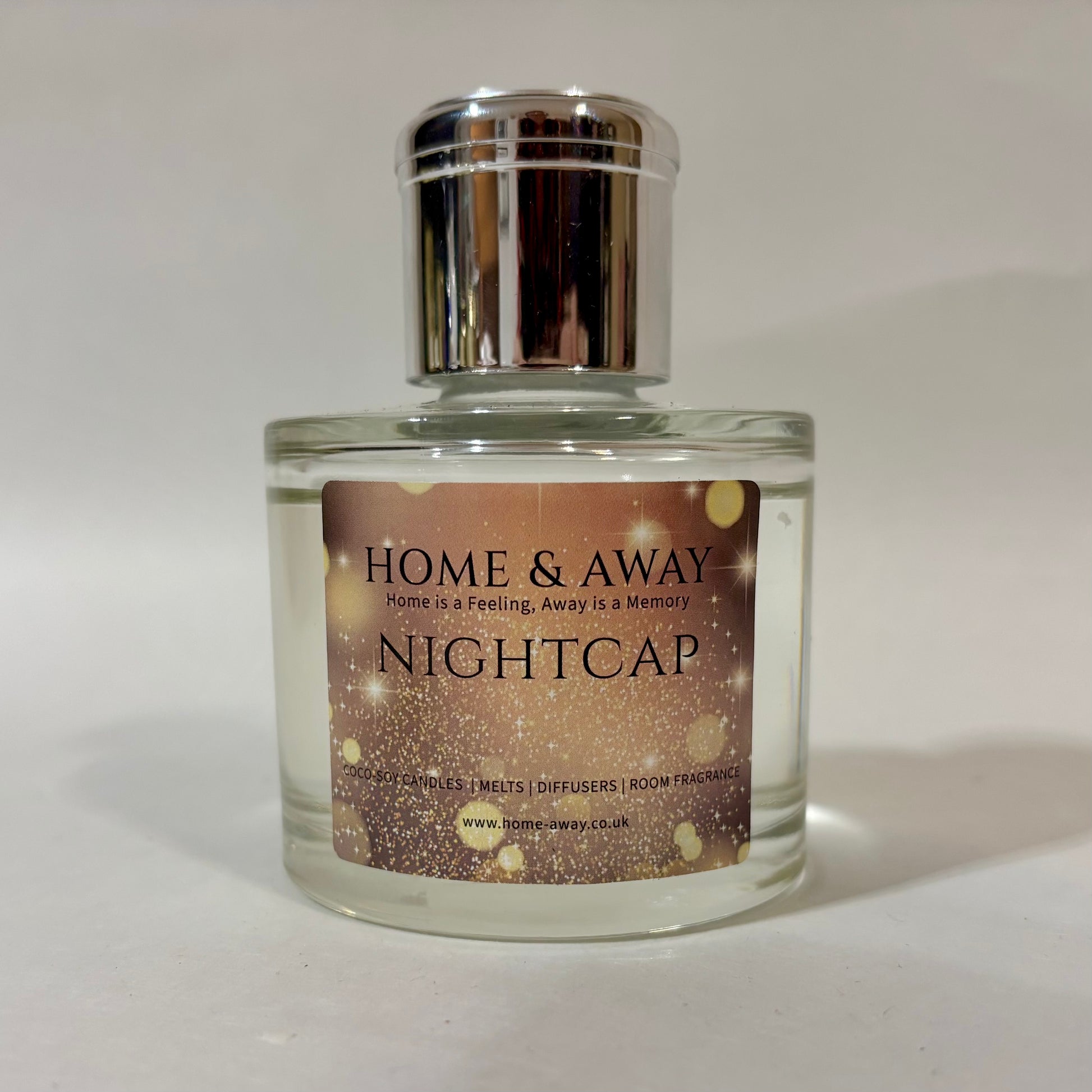 Nightcap oud and bergamot reed diffuser by Home & Away, 100g, made in Glasgow