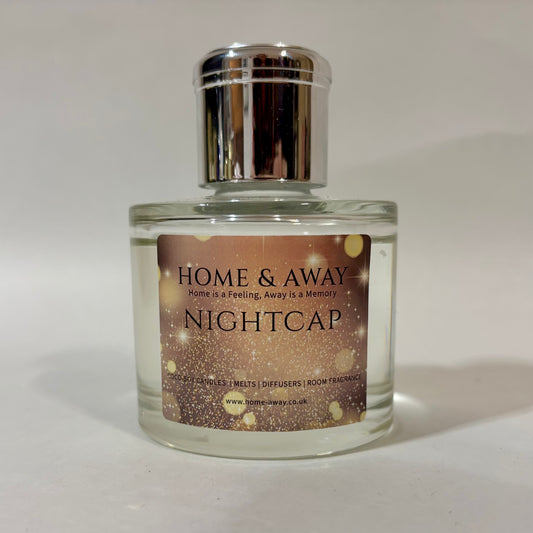 Nightcap oud and bergamot reed diffuser by Home & Away, 100g, made in Glasgow