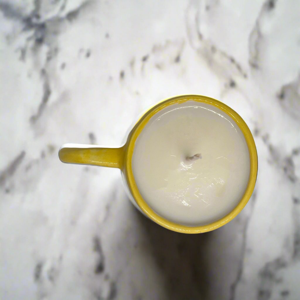 Yellow | Evil Eye | Coffee Cup Candles - Home-away.co.uk